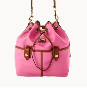 Dooney & Bourke wayfarer drawstring bag in pink. No strap. As is.